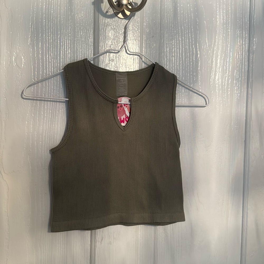 Dynamic Women’s Sage Crop Tank One Size NWT